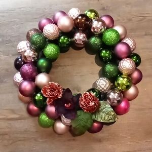 Handmade holiday wreath